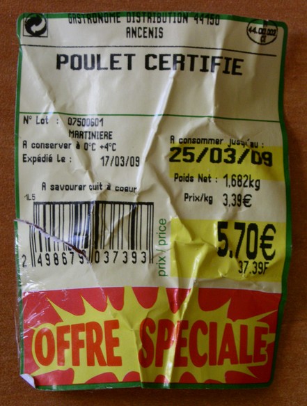 On certifie bien les poulets