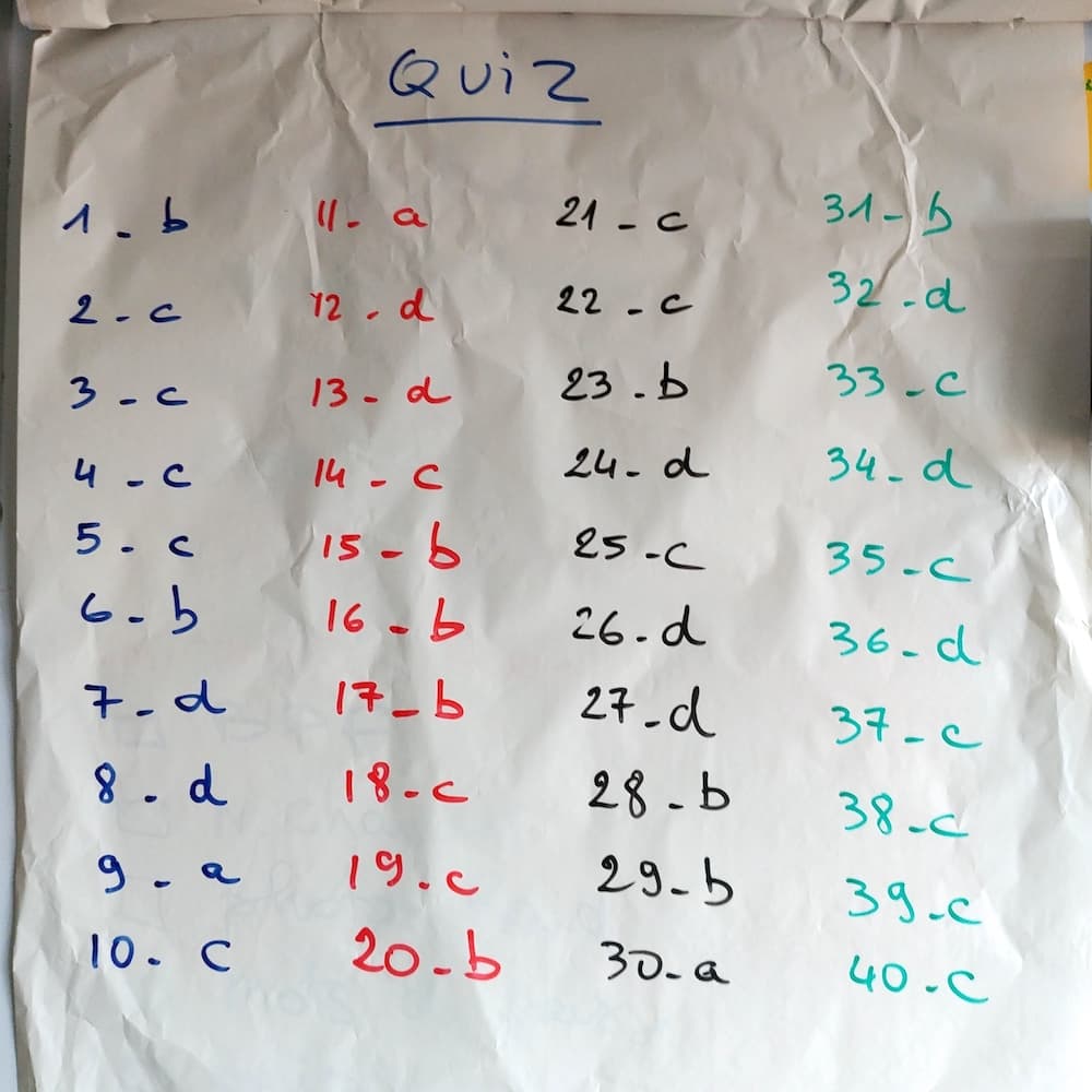 Quiz Scrum édition 5