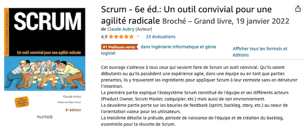 Copie d'écran montrant mon livre et son classement dans la catégorie Informatique industrielle